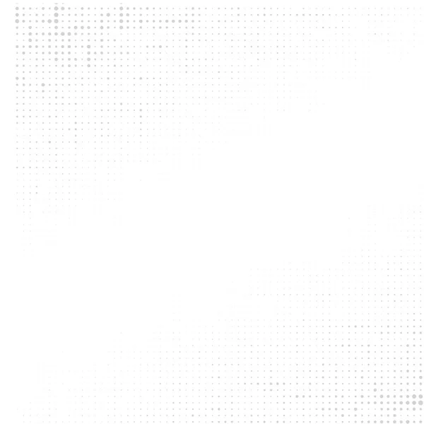 白の背景にグレーのドット — ストックベクタ