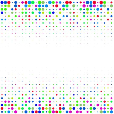 Renkli noktalı beyaz arkaplan 