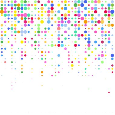 Beyaz arkaplanda çok renkli çemberler 