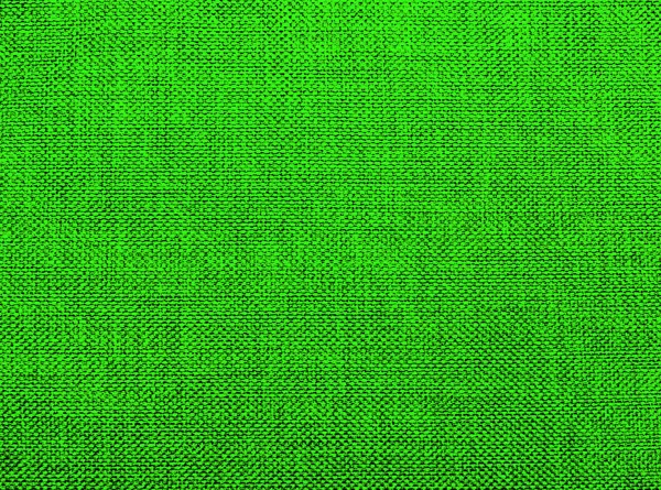 Getextureerde Achtergrond Van Groen Natuurlijk Textiel — Stockfoto