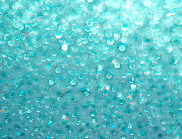 Turquoise Background Shining Drops Water — Stock Photo, Image