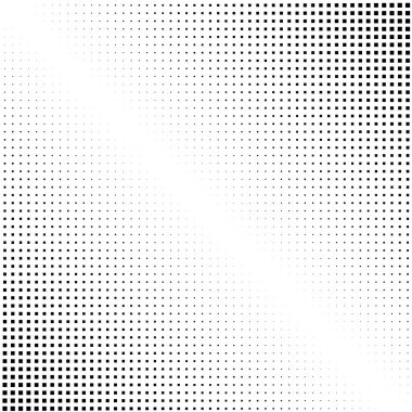 beyaz arkaplanda siyah kareler 