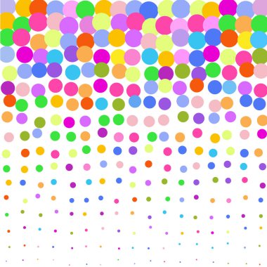 Beyaz arkaplanda çok renkli çemberler  