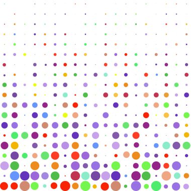 Beyaz arkaplanda çok renkli çemberler  