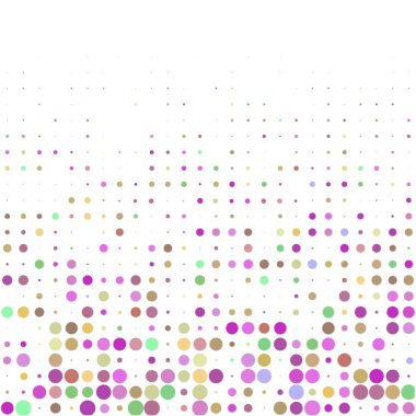 Beyaz arkaplanda çok renkli çemberler  