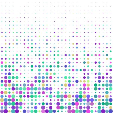 Beyaz arkaplanda çok renkli çemberler  