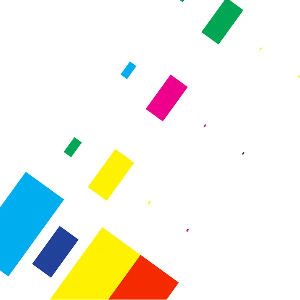 Цветные Квадраты Разных Размеров — стоковый вектор