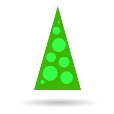 Yeşil ağacın modern soyut görüntüsü