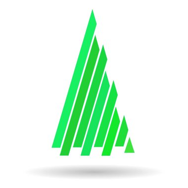 Yeşil ağacın modern soyut görüntüsü