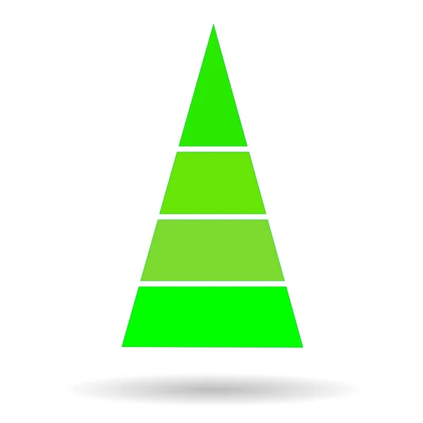 Modern Abstrakt Bild Ett Grönt Träd — Stock vektor