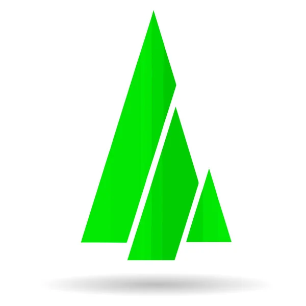 Image Abstraite Moderne Arbre Vert — Image vectorielle