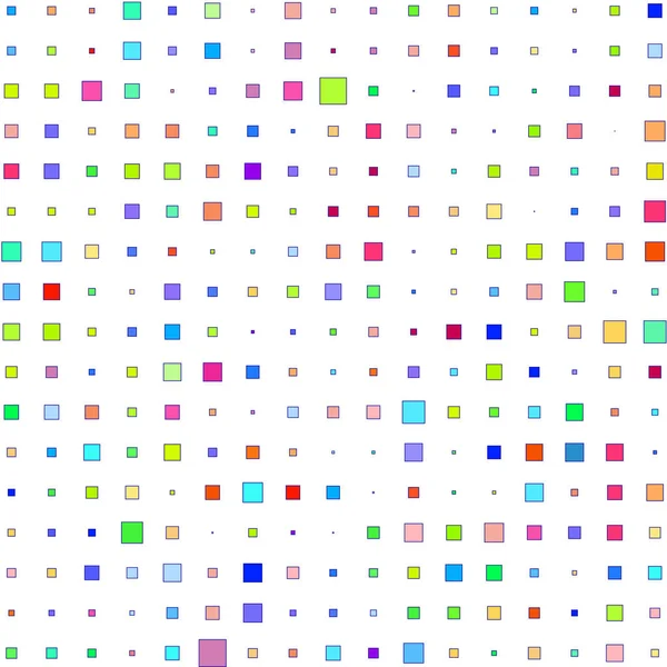 Cuadrados Coloridos Sobre Fondo Blanco — Archivo Imágenes Vectoriales