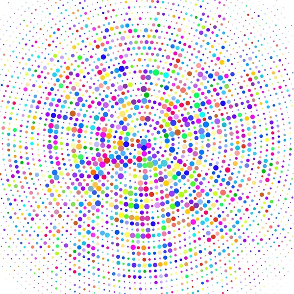 Veelkleurige Stippen Een Witte Achtergrond — Stockvector