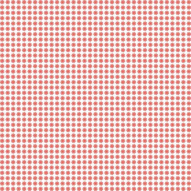 Beyaz arkaplanda kırmızı çiçek deseni