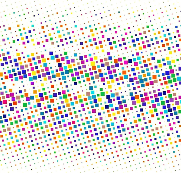 Kolorowe Tło Mozaiki Kwadratów — Wektor stockowy