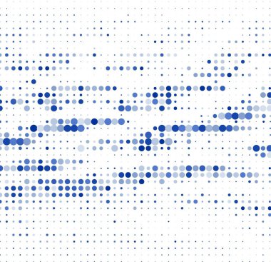 Beyaz arkaplanda mavi noktalar 