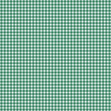 Beyaz arkaplanda soyut yeşil çiçekli desen