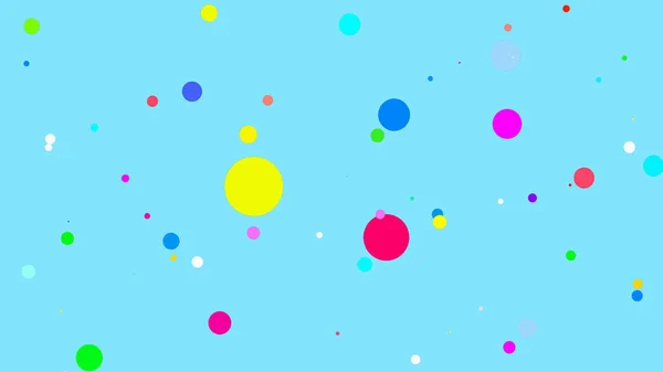 蓝色表面上的彩色气球 — 图库照片