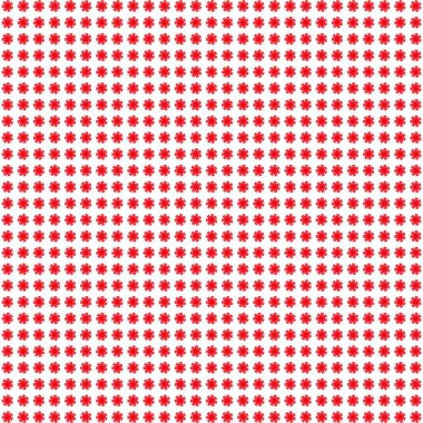 Beyaz arkaplanda soyut kırmızı çiçekler 