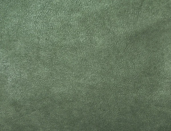 Green Textured Suede Leather — Stock Photo, Image