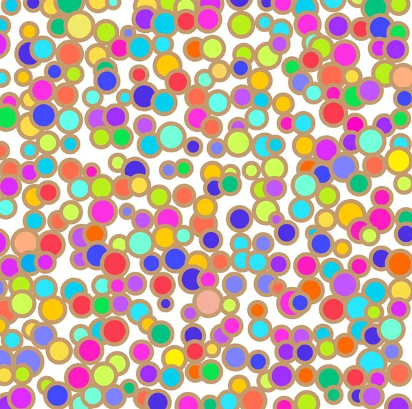 Cercles Colorés Sur Fond Blanc — Image vectorielle