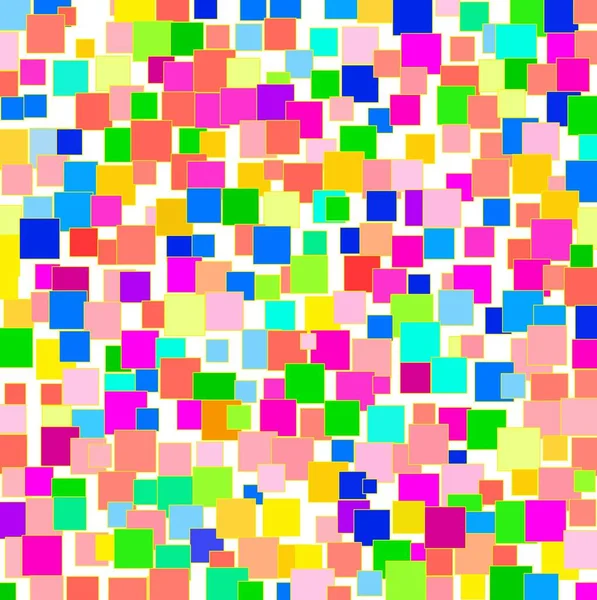 Motif Avec Des Carrés Colorés — Image vectorielle