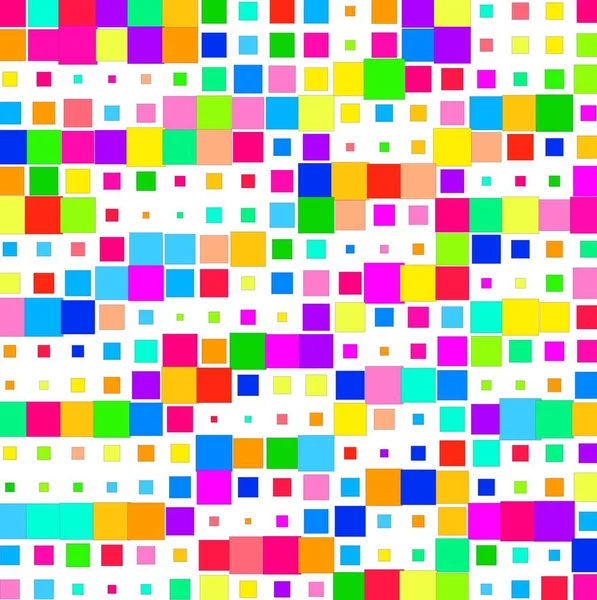 Patrón Con Cuadrados Coloridos — Archivo Imágenes Vectoriales