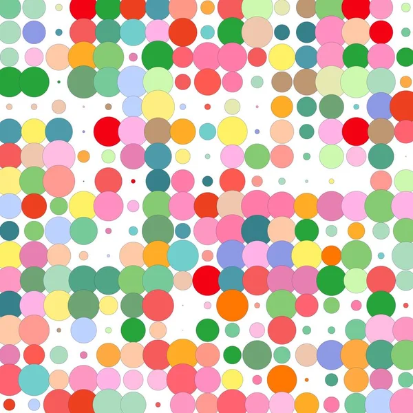 Patrón Con Círculos Colores — Archivo Imágenes Vectoriales