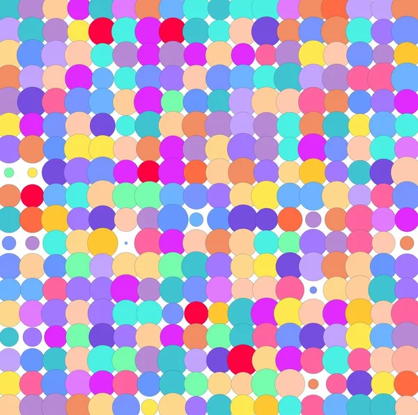 Patrón Con Círculos Colores — Archivo Imágenes Vectoriales