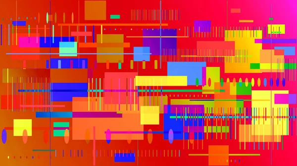 Fundo Abstrato Com Quadrados Coloridos — Fotografia de Stock