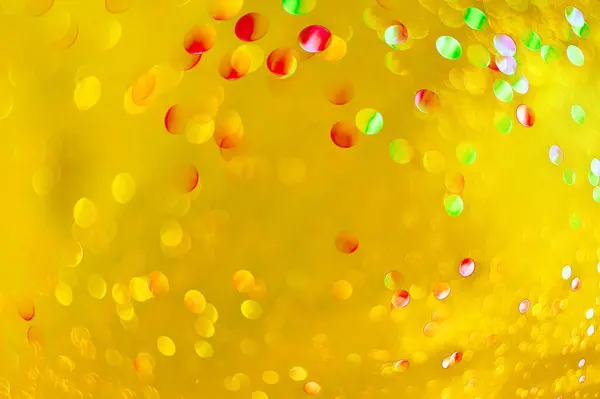 Абстрактний Жовтий Фон Бульбашками — стокове фото