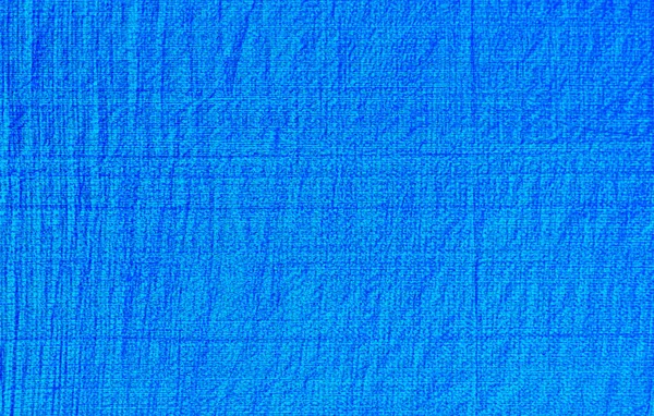 Blue Textured Crumpled Fabric — Stock Photo, Image