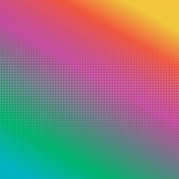 抽象的な虹の背景と白い点 — ストックベクタ
