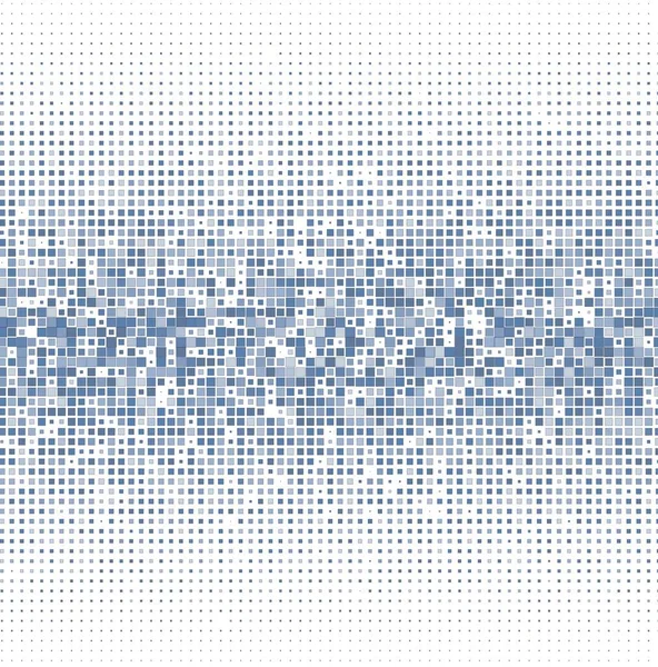 Blauer Mosaikhintergrund Mit Quadraten — Stockvektor