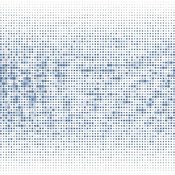 Blauer Mosaikhintergrund Mit Quadraten — Stockvektor