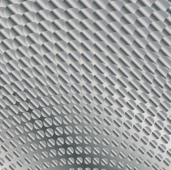 円のある抽象的な金属の背景 — ストックベクタ