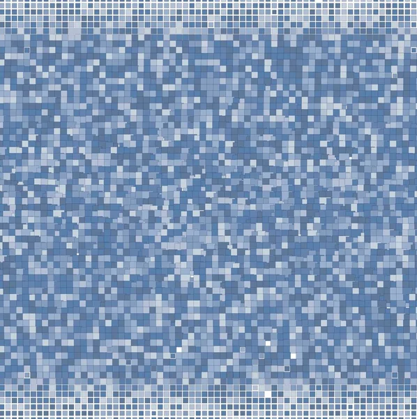 Modrá Mozaika Vzor Čtverci — Stockový vektor