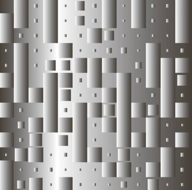 Küpler ve silindirlerle soyut metal arkaplan