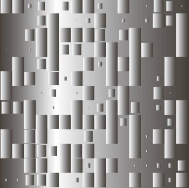 Küpler ve silindirlerle soyut metal arkaplan