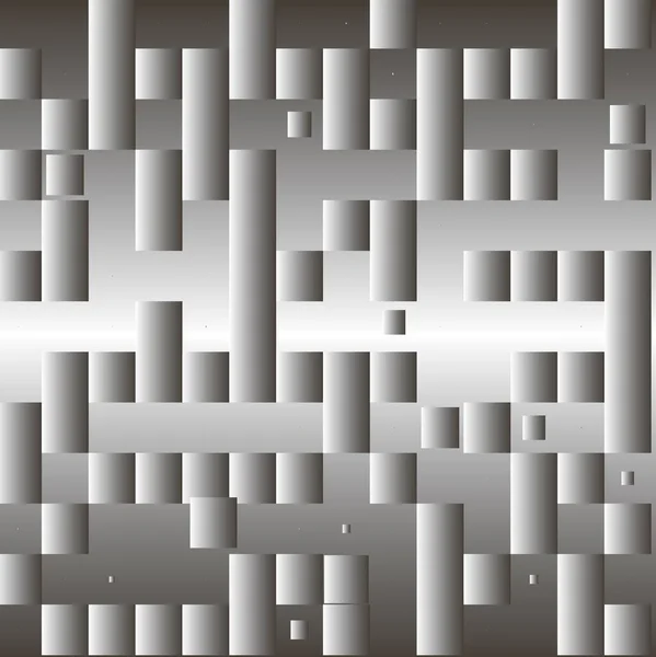 Cubes Métalliques Abstraits Sur Surface Grise — Photo