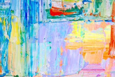 tuval üzerine renkli boya lekeleri