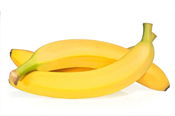 Monte Bananas Superfície Branca — Fotografia de Stock