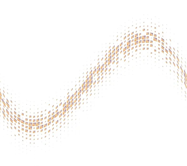 金属の正方形の波状の線 — ストックベクタ