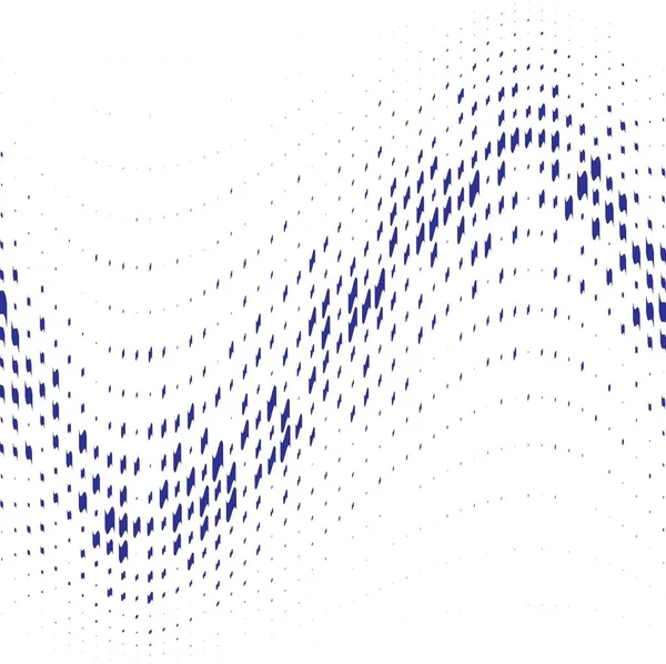 抽象的な青い波のパターン — ストックベクタ
