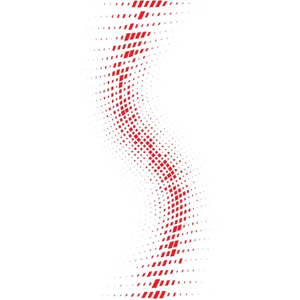 Vague Rouge Abstraite Carrés — Image vectorielle