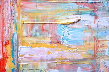 tuval üzerine renkli boya lekeleri