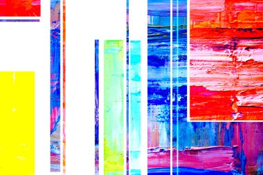 Boya lekeleriyle soyut renkli arkaplan