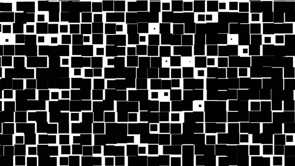 白色背景上的黑色正方形 — 图库照片
