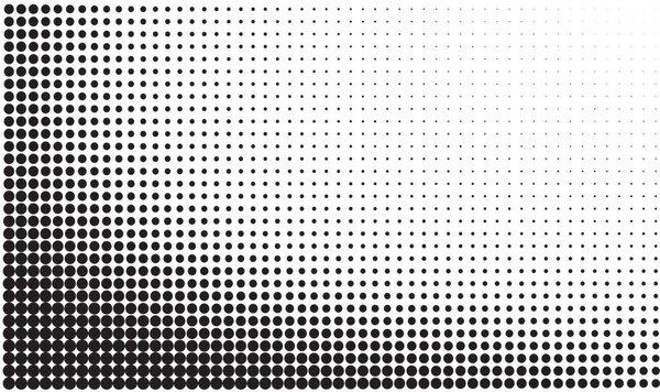 black dots on white background