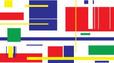 Renkli dikdörtgenler kümesi